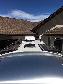 Airstream Solar Installation Lithium Ion Batteries