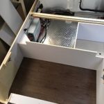 Airstream Solar Installation under bed storage